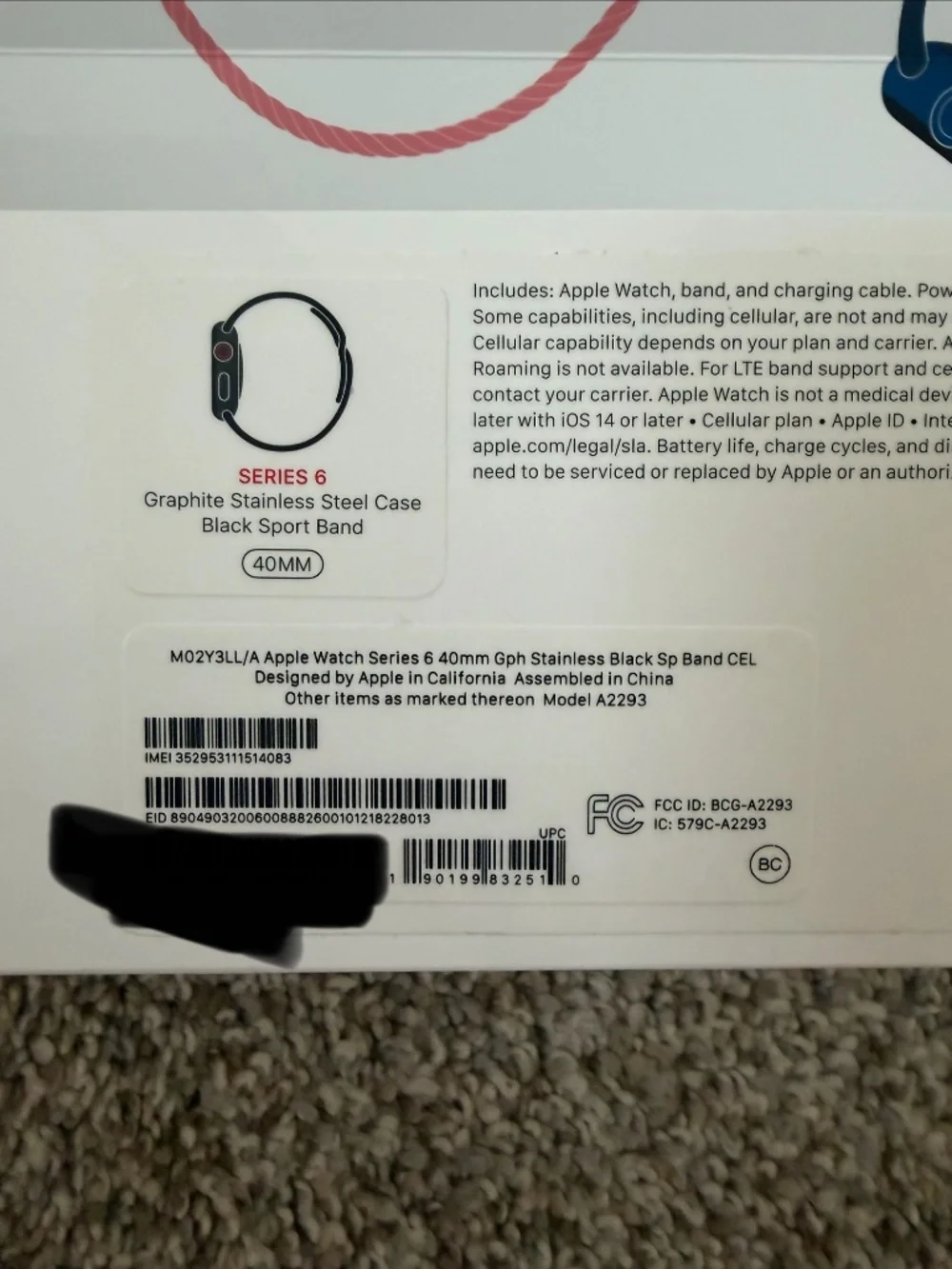 Apple Watch Series 6 Graphite Stainless Steel 40mm with GPS